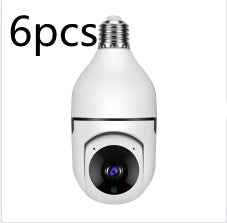 WiFi CAMERA 1080P Bulb 4X Zoom Home 5GWiFi Alarm Monitor